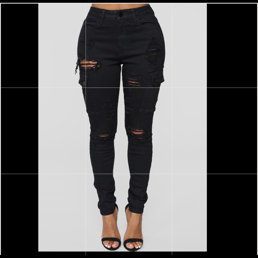 Black women Cargo Jean